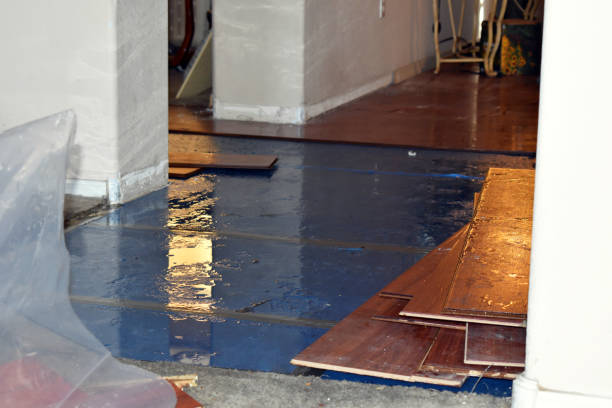 Professional Water Damage technician working in Wyoming, RI